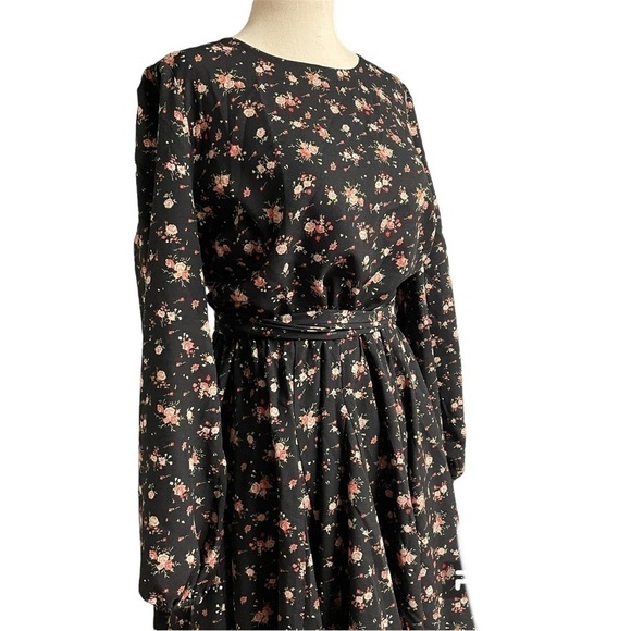 Showpo Secret Whispers Dress in Black Floral - Picture 5 of 12